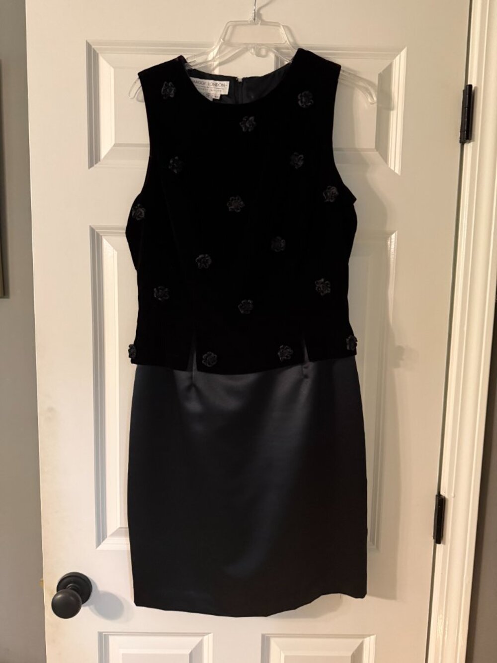 Vintage Maggie London by Kenneth Nolan Black Cocktail Dress